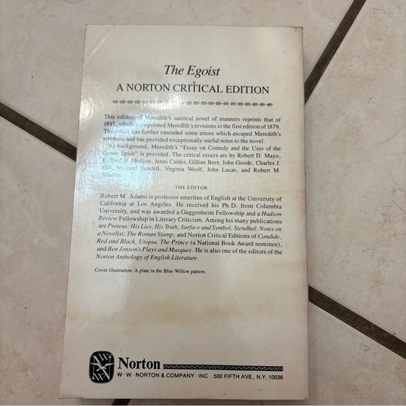Norton Critical Editions Ser.: Egoist by Robert M. Adams and George Meredith... - Picture 2 of 5